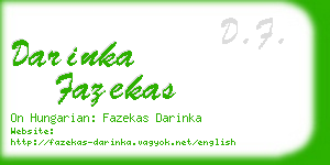 darinka fazekas business card